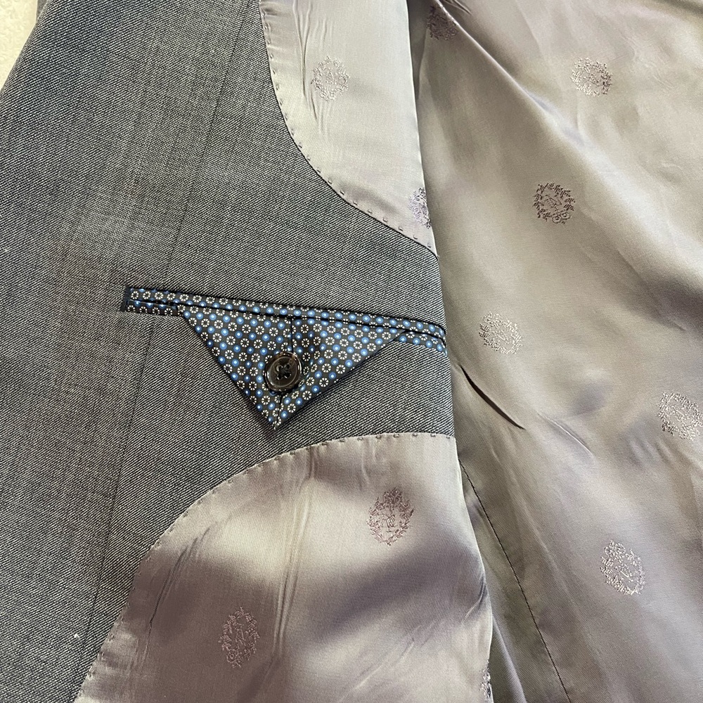 RALPH LAUREN Men’s Gray 48R Suit Coat - Picture 7 of 16